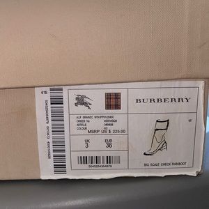 Burberry rain boots